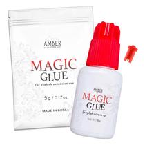 Cola de Extensão de Cílios Amber Lash Magic 5ml - Secagem em 1-2 segundos