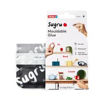 Cola de madeira impermeável Super Glue tesa Sugru, pacote com 3 unidades de 3,5 g/chá