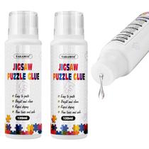 Cola de quebra-cabeça YAKAMOZ atualizada, transparente, solúvel em água, 240 ml