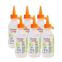Cola de silicone líquida 100ml Leoarte, uso artístico e profissional Kit 6 unidades