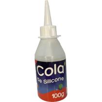 Cola de Silicone Líquida Cristal 100G para Artesanato - Caixa com 6 Unidades