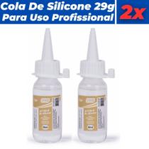 Cola De Silicone Para Uso Doméstico Artesanato E Pofissional Kit 2 Unidades