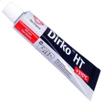 Cola de Silicone para Vedação Tipo Oximia Preta Alta Temperatura 315ºC Dirko Ht em Tubo 70ml Elring