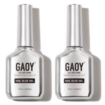 Cola de unhas GAOY Gel X 16mL 2 em 1 para unhas de acrílico com camada de base Cola de unhas GAOY Gel X 16mL 2 em 1 para unhas de acrílico com camada de base