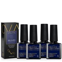 Cola de unhas VALITIC Strong para acrílico e prensagem nas unhas, pacote com 4