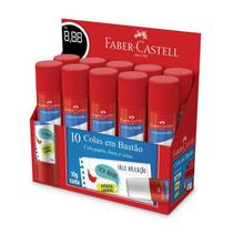 Cola Em Bastão Faber Castell 10grs Caixa Com 10 Unidades