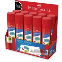 Cola em Bastão FABER-CASTELL 40G - Caixa com 10 Unidades