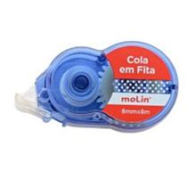 Cola em Fita Cores Vivas 8mmx8m Unidade - Molin