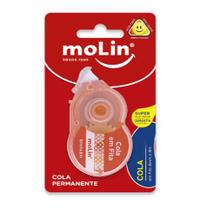 Cola em fita pastel (8 m x 8 mm) - Molin