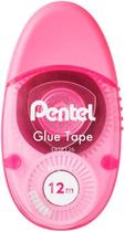 Cola Em Fita Pentel 6mmx12m Glue Tape Rosa