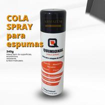 Cola em spray para espuma acústica colar porta parede - Quimional