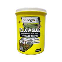 Cola Entomológica Amarela Yellow Glue 500ml ColeAgro Monitoramento de Pragas Controle de Insetos Produto Atóxico