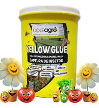 Cola Entomológica Amarela Yellow Glue 500ml ColeAgro Monitoramento de Pragas Controle de Insetos Produto Atóxico