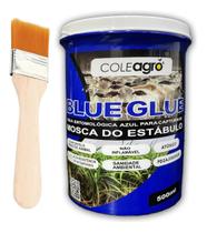 Cola Entomológica Azul 500ml ColeAgro com Pincel Monitoramento de Pragas Controle de Insetos Produto Atóxico