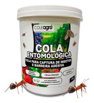 Cola Entomológica Incolor 1kg ColeAgró Barreira Formigas Armadilha Adesiva Controle de Praga e Insetos Monitoramento de Praga