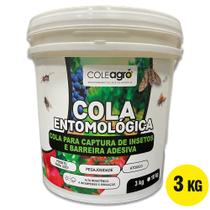 Cola Entomológica Incolor para Armadilhas Adesivas 3kg Coleagro Armadilha Insetos Monitoramento de Pragas Controle de Insetos