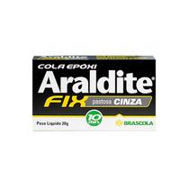 Cola epoxi 20g Araldite Fix pastosa Cinza 10 minutos