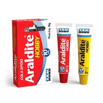 Cola Epóxi Araldite Hobby Seringa Secagem Rápida 10 Minutos