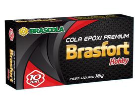 Cola Epóxi Premium Brasfort Hobby 10min Bisnaga 16g Brascola