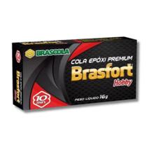 Cola Epóxi Premium Brasfort Hobby 16g Secagem Rápida Cola Epóxi Premium Brasfort Hobby 16g Secagem Rápida