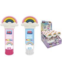 Cola escolar bastão fashion arco-iris - 9g - kz5018 - kaz Cola escolar bastão fashion arco-iris - 9g - kz5018 - kaz