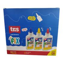 Cola Escolar Branca 90g c/6un. - Tris Fix