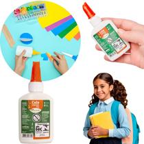 Cola Escolar Branca Liquida 40gr Atóxica Leo E Leo