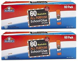 Cola Escolar em Bastão Elmer's 7g Lavável Pacote com 120 Unidades Cola Escolar em Bastão Elmer's 7g Lavável Pacote com 120 Unidades