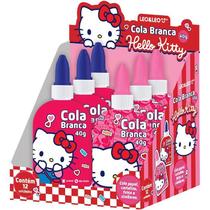 Cola Escolar Hello Kitty 40g Com 2 Estampas Display Com 12 Unidades Cola Escolar Hello Kitty 40g Com 2 Estampas Display Com 12 Unidades