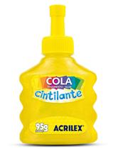 Cola Especial para Artesanato Cintilante 95g Amarelo Acrilex