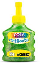 Cola Especial para Artesanato Cintilante 95g Verde Acrilex