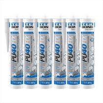 Cola Fixa Cuba Pu 40 Inox Mármore Granito Kit C/6 Und Cinza