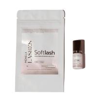 Cola Fixadora Extensão de Cílios Menela Soft Lash Preta Secagem Rápida Volume e Precisão