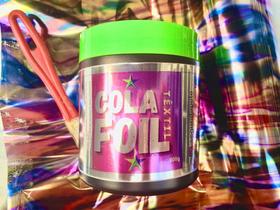 Cola Foil Kit Completo pote 500 gramas e FOIL FOLIA 4 metros
