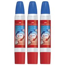Cola Gel Faber Castell 2 Bicos Escolar Material Transparente