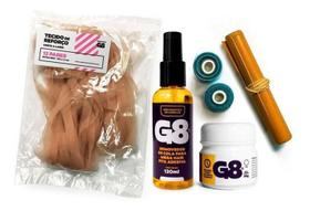 Cola Gel Megahair Fita Adesiva 50Gr + Kit + Removedor G8 Cola Gel Megahair Fita Adesiva 50Gr + Kit + Removedor G8