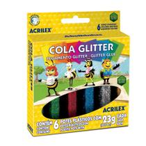 Cola Glitter 06 Cores 23g Acrilex - 02923