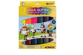 Cola Glitter 12 Cores 02922