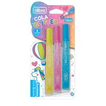 Cola Glitter 12ml com 3 unidades - Tilibra