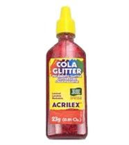 Cola Glitter 205 Vermelho 23 Gramas Acrilex