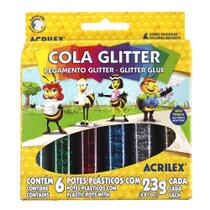 Cola glitter 23g 6 cores acrilex Cola glitter 23g 6 cores acrilex
