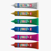 Cola Glitter 33g Cores Sortidas Cx C/6 unid