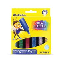 Cola glitter acrilex C/06 CORES 23g