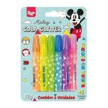 Cola Glitter Brilha No Escuro 6 Cores Mickey DAC