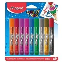 Cola Glitter Color'Peps 10,5ml com 9 Cores MAPED Cola Glitter Color'Peps 10,5ml com 9 Cores MAPED