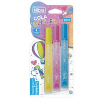 Cola Glitter Colorida - 3 Unidades - Tilibra