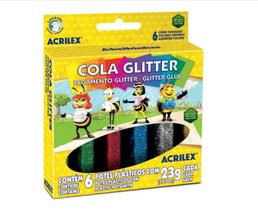 Cola Glitter Com 6 Cores 23G Acrilex