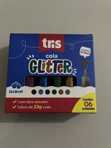 Cola glitter com cx. C/ 6 unidades Cola glitter com cx. C/ 6 unidades