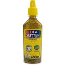 Cola glitter dz/cor ouro acrilex 29120201 Cola glitter dz/cor ouro acrilex 29120201