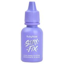 Cola Glitter Fixador Stay Fix Ruby Rose HB584